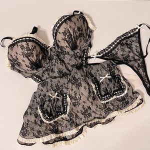 Victoria’s Secret Maid Apron Lingerie Set
